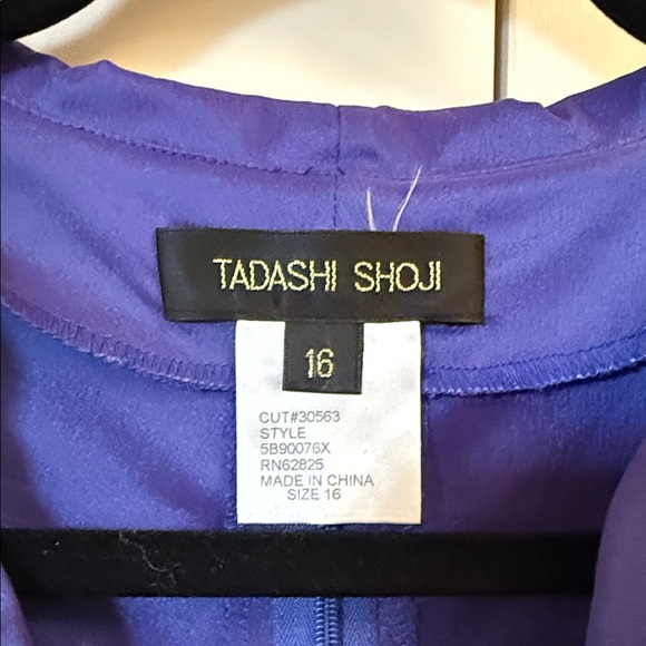 Tadashi Shoji Purple Wrap Blouse - Picture 2 of 3
